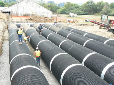 underground culverts installed at the ranch