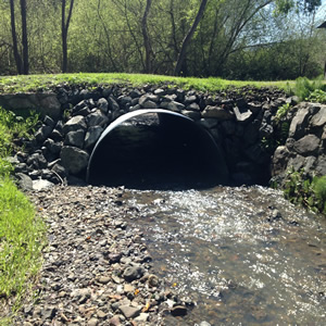 Upgraded culvert 